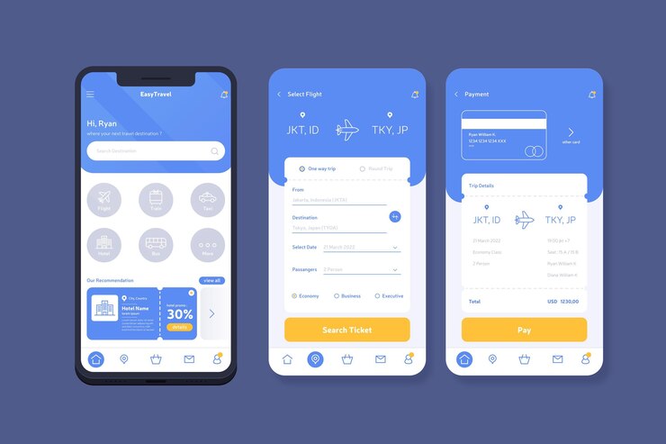 travel booking app concept 23 2148609264